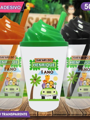 Copo chantilly personalizado safari - 500 ml