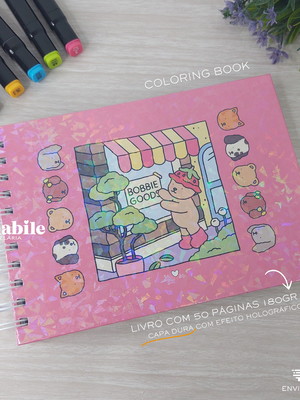Livro de colorir capa dura bobbie goods - vários modelos