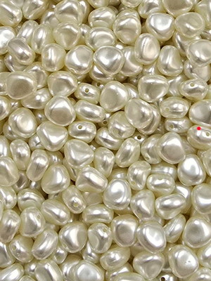 50grama/110peça-miçanga pérolado 10x11mm