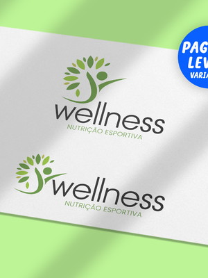 Logotipo profissional para nutricionistas nutrição esportiva