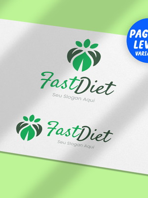 Logotipo profissional para nutricionistas nutrição alimentos