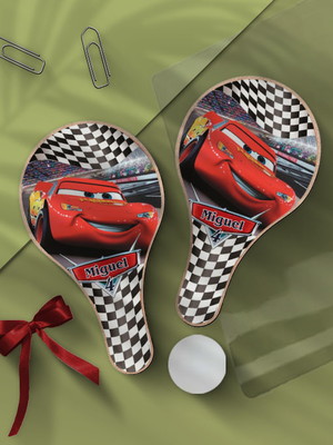 Raquete ping pong - carros personalizada