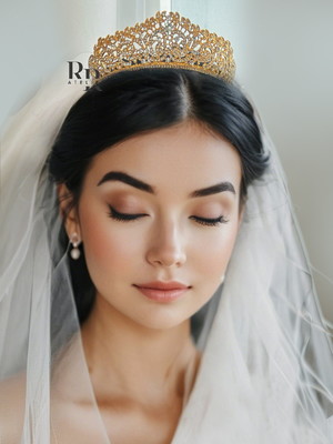 Tiara de noiva coroa de casamento dourada 15 anos debutante