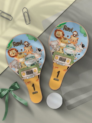 Raquete ping pong - safari personalizada