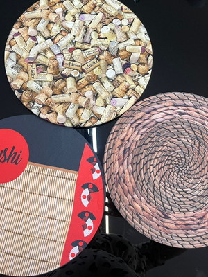 Kit com 8 capas para base mdf (sousplat)