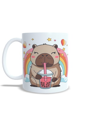 Caneca capivara capybara coffee rainbow