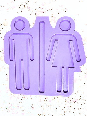 R689 molde de silicone placa toilet resina decorar