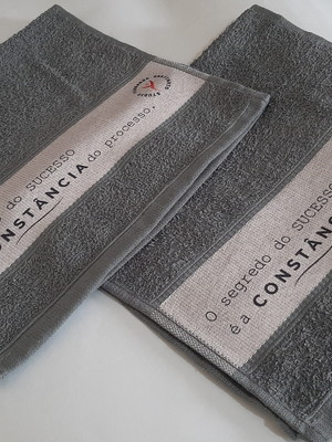 Toalha personalizada faça a sua com sua marca