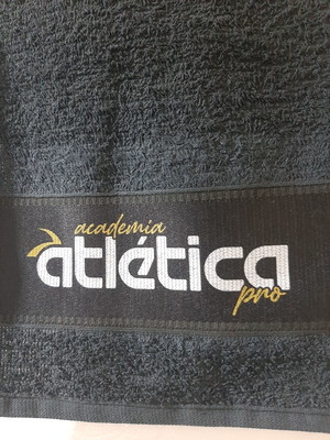 Toalha de mão personalizada brinde academia clínica eventos