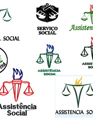 Matriz bordado assistente social