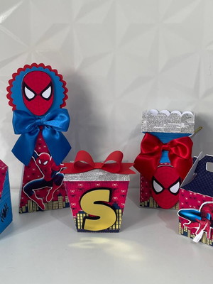 Kit personalizados homem aranha - 30 unidades