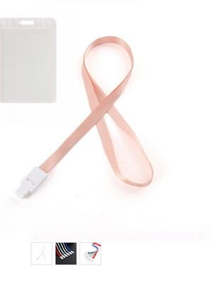 Cordão com porta crachá plástico 20 unidades