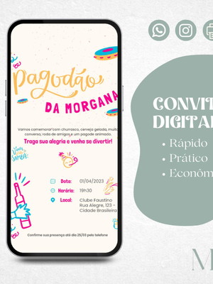 Convite digital pagode