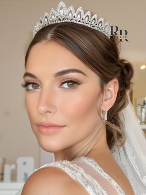 Coroa de noiva tiara prata casamento noiva debutante 15 anos