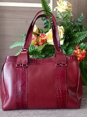 Bolsa lia modas (ref 331) couro legítimo