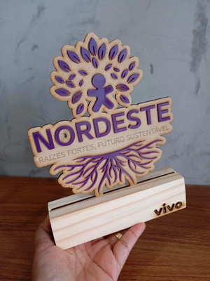 Lembrança corporativa troféu