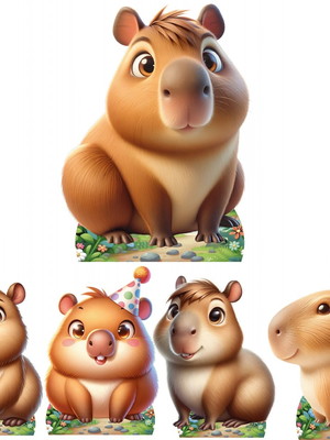 Kit display capivara- mdf
