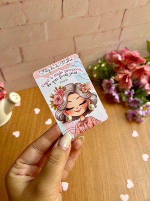 Card com brinco pérola