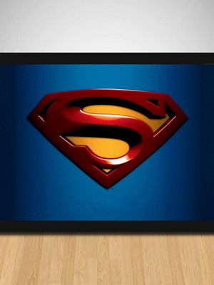 Quadro superman 45x33cm - a539