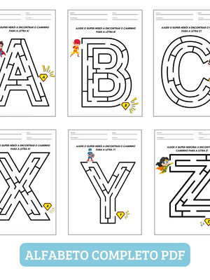 Atividade educativa alfabetização - letras do alfabeto pdf