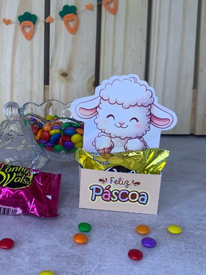 Lembrancinha de páscoa para kit kat ou bombom