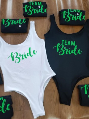Body maiô personalizado despedida de solteira team bride