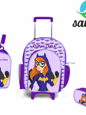 Kit escolar personalizado batgirl