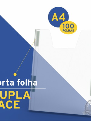 Display a4 acrílico cristal transparente porta papel- 10 uni