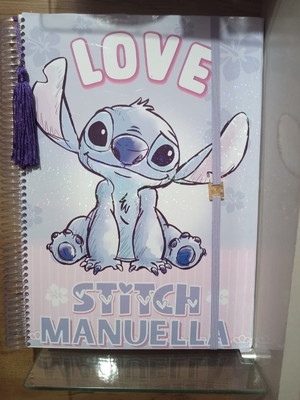 Caderno personalizado stitch 96 folhas