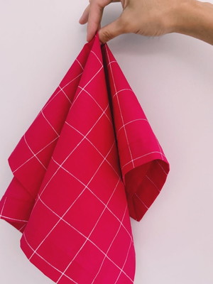 Guardanapo xadrez pink