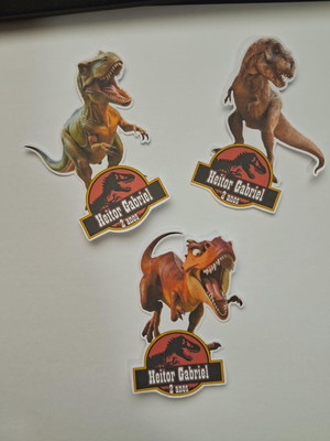 Aplique dinossauro para tubete