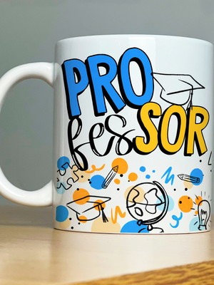 Caneca de cerâmica profissão professor(a)