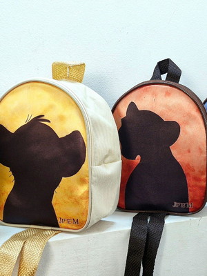 Mochilinha personalizada rei leão vintage mufasa