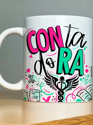 Caneca de cerâmica profissão contador