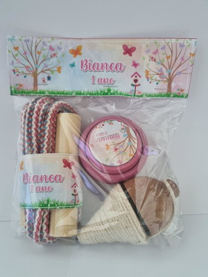 Kit pião, corda, ioiô jardim encantado