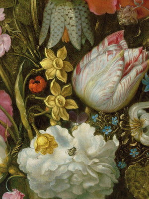 Quadro clássico de ambrosius bosschaert - flores em um berke