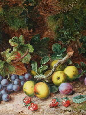 Quadro clássico de georg clare - still life com frutas, amei