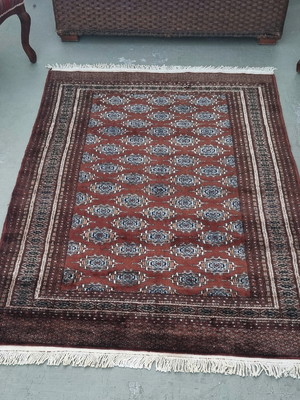 Belo tapete oriental paquistanês bokhara - 1,83 x 1,28