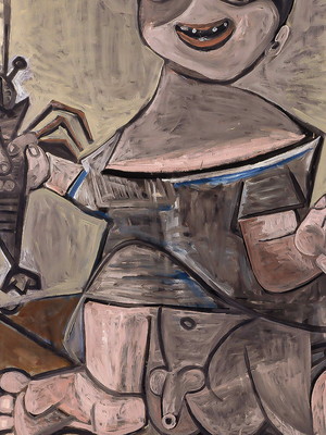Quadro clássico de pablo ruiz picasso - a cozinha.
