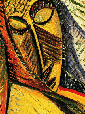 Quadro clássico de pablo ruiz picasso - mulher dormindo.