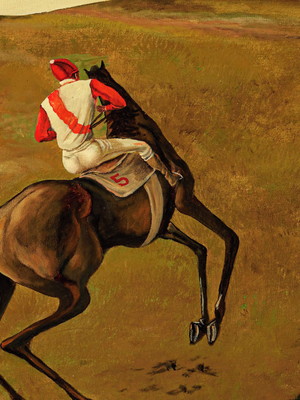 Quadro clássico de ernie barnes - cavalgar.
