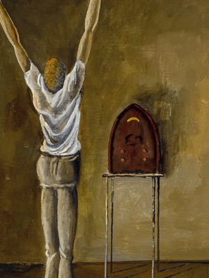 Quadro clássico de ernie barnes - o maestro.