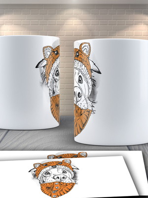 Caneca cachorro com agasalho