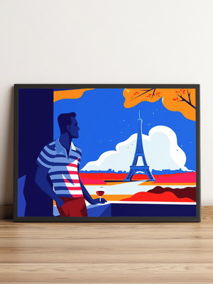 Quadro paris romântica e vista inesquecível 1310