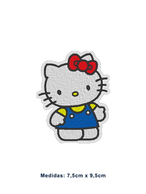 Patch bordado termocolante gatinha kitty- modelo1