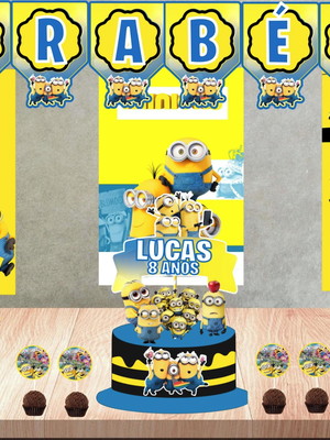 Kit festa minions só um bolinho