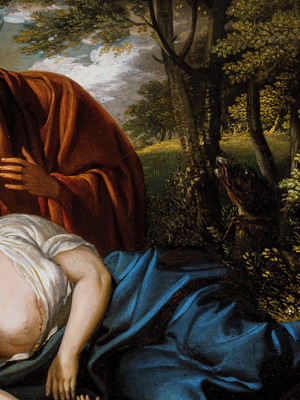 Quadro clássico de benjamin west - a morte de procris.