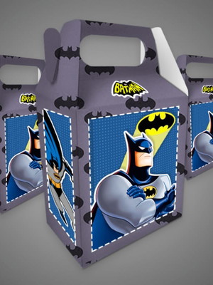 Batman super herói caixinha milk maletinha 30 und