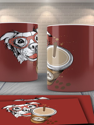 Caneca cachorro e café