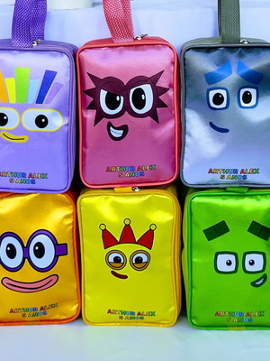 Bolsinha retangular personalizadas numberblocks